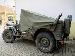 Jeep MA|MB|GPW – bâche pour parquer (fenêtre de devant en haut)
